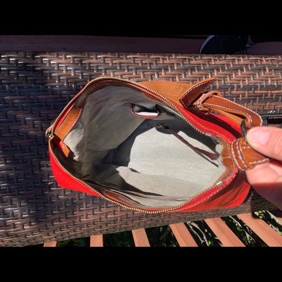 🌟SOLD🌟 Dooney & Bourke Red Pebble Leather Satchel.  Sold “As Is”. - Picture 7 of 9